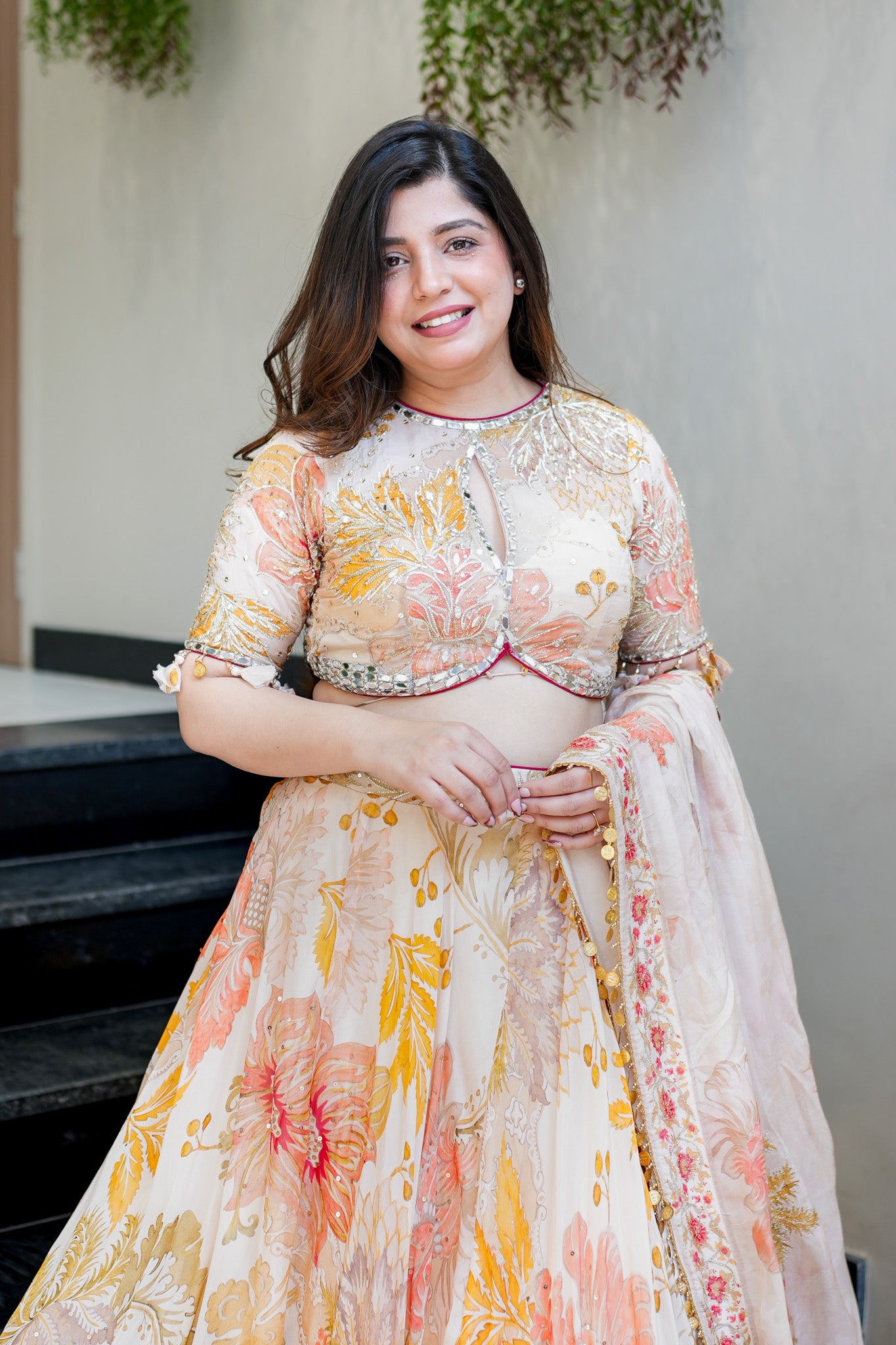 Zivika Hand Embroidered Voluminous Lehenga