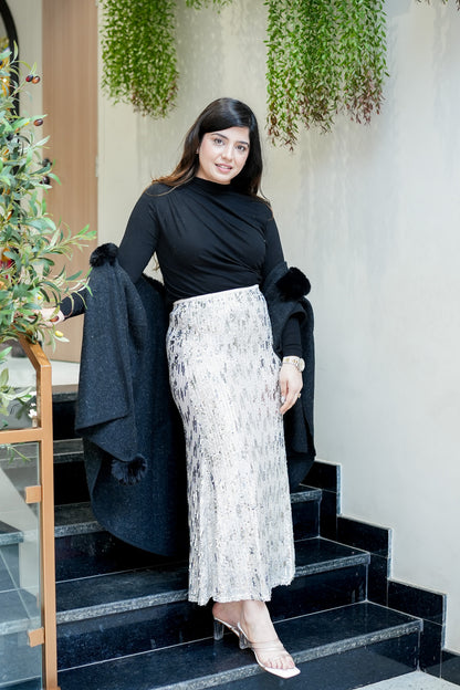 Evania Long Blingy Skirt