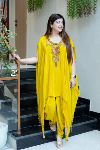Prachi Embroidered Dhoti Set