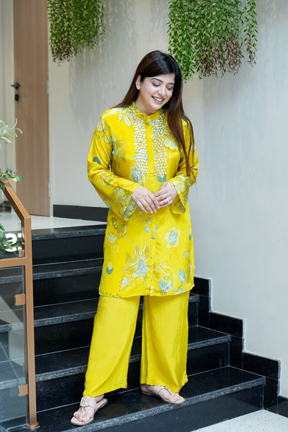Meera Printed Sequins Detailing Co ord Set