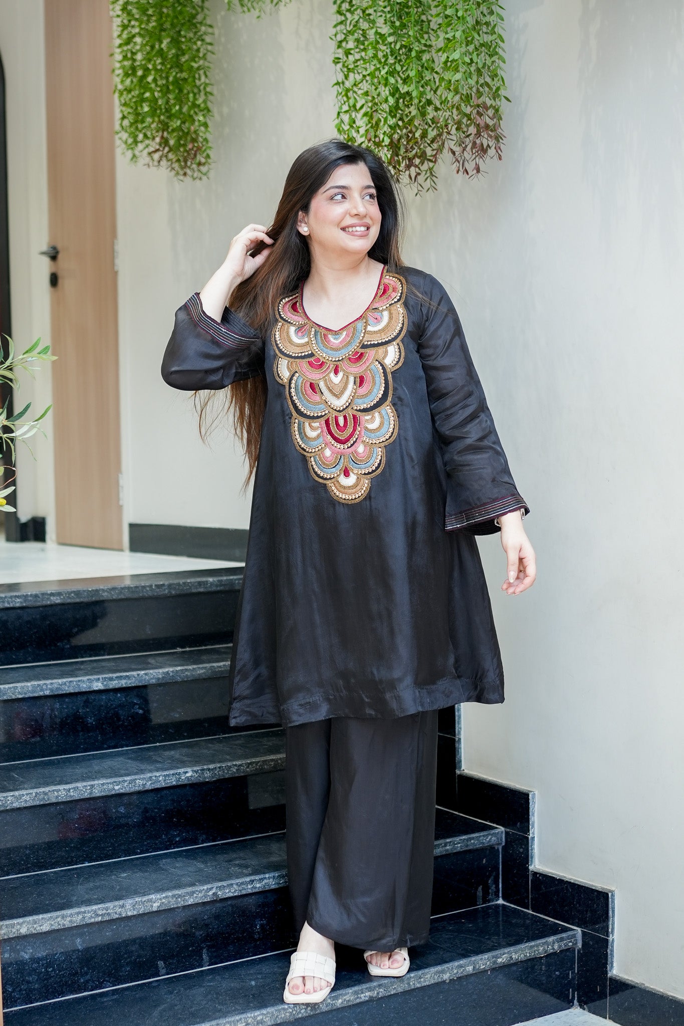 Anika Embroidered Co ord Set