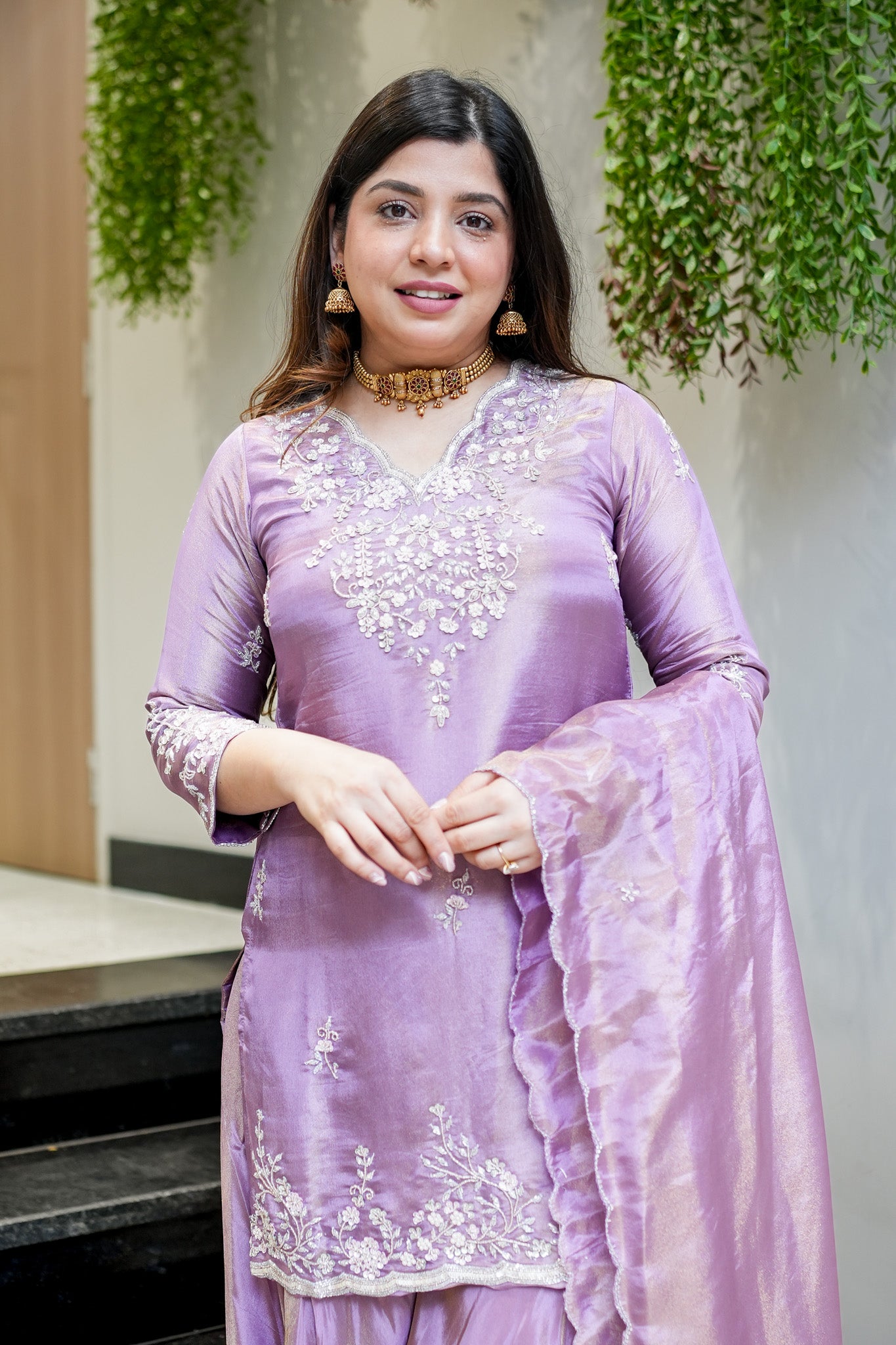 Aavika Embroidered Suit Set