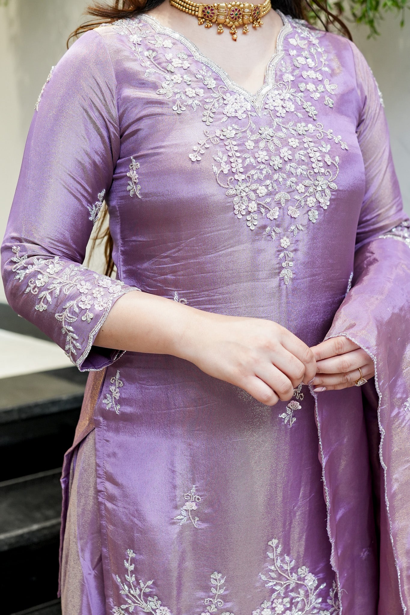 Aavika Embroidered Suit Set