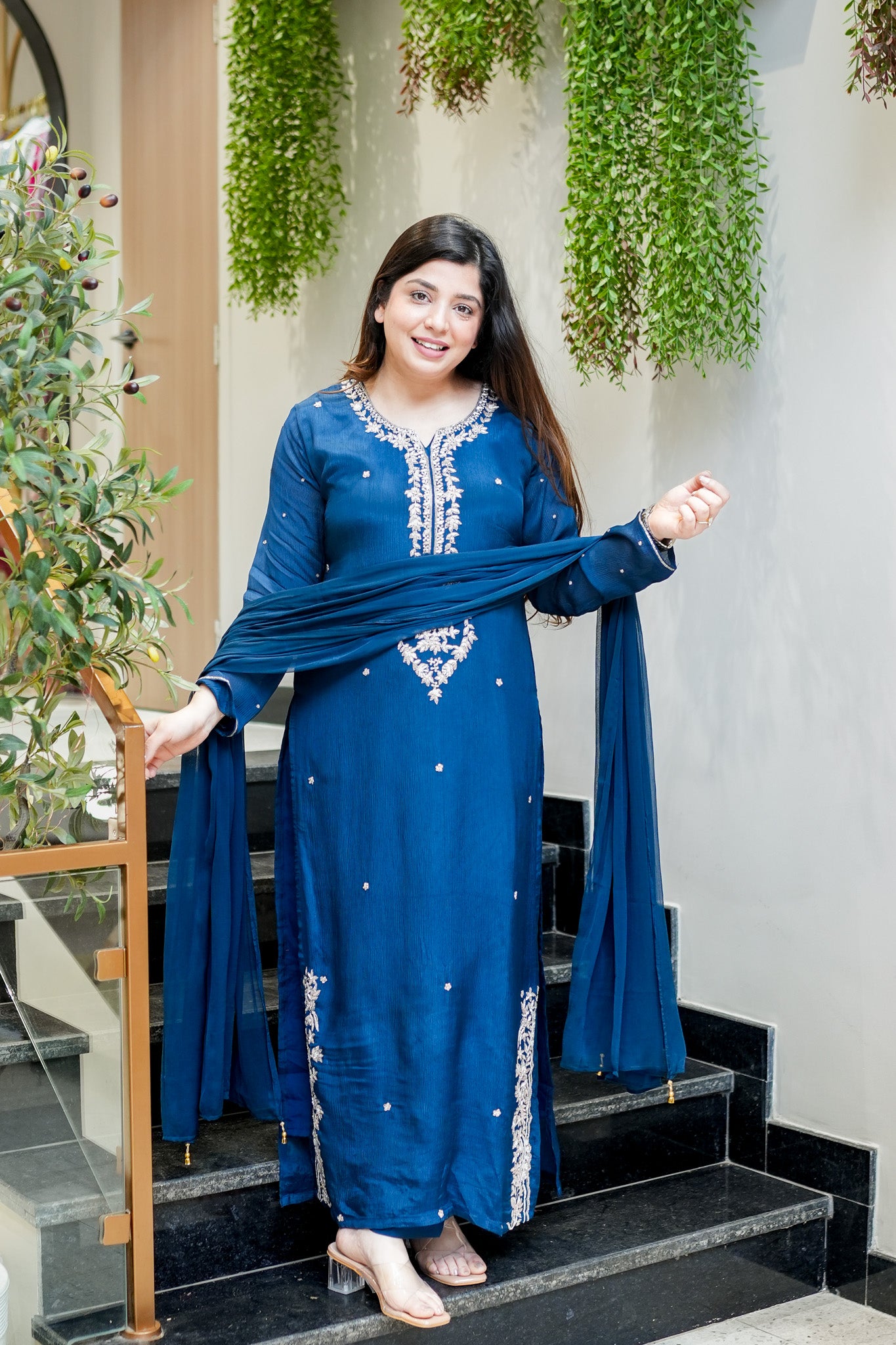 Reem Embroidered Suit Set