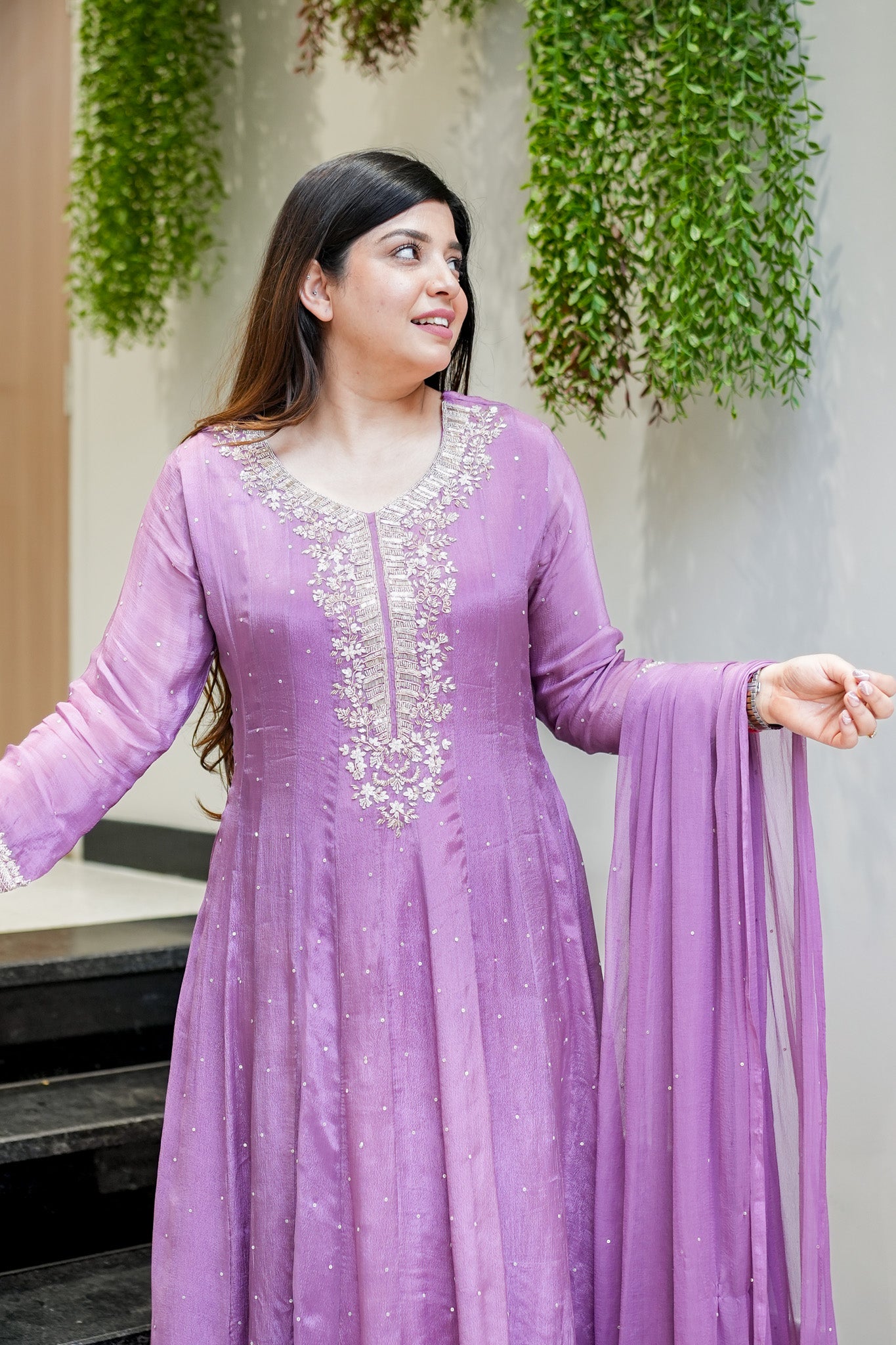 Rehma Embroidered Anarkali Suit Set