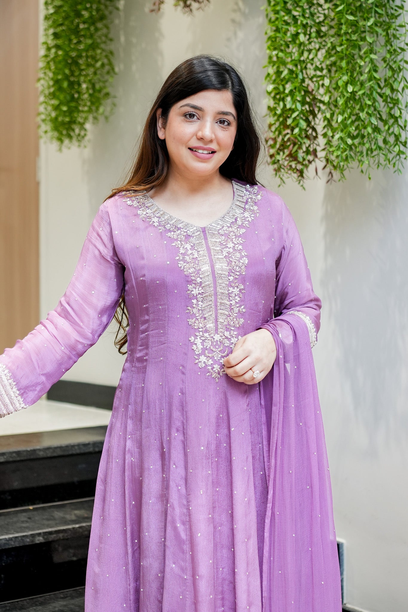 Rehma Embroidered Anarkali Suit Set