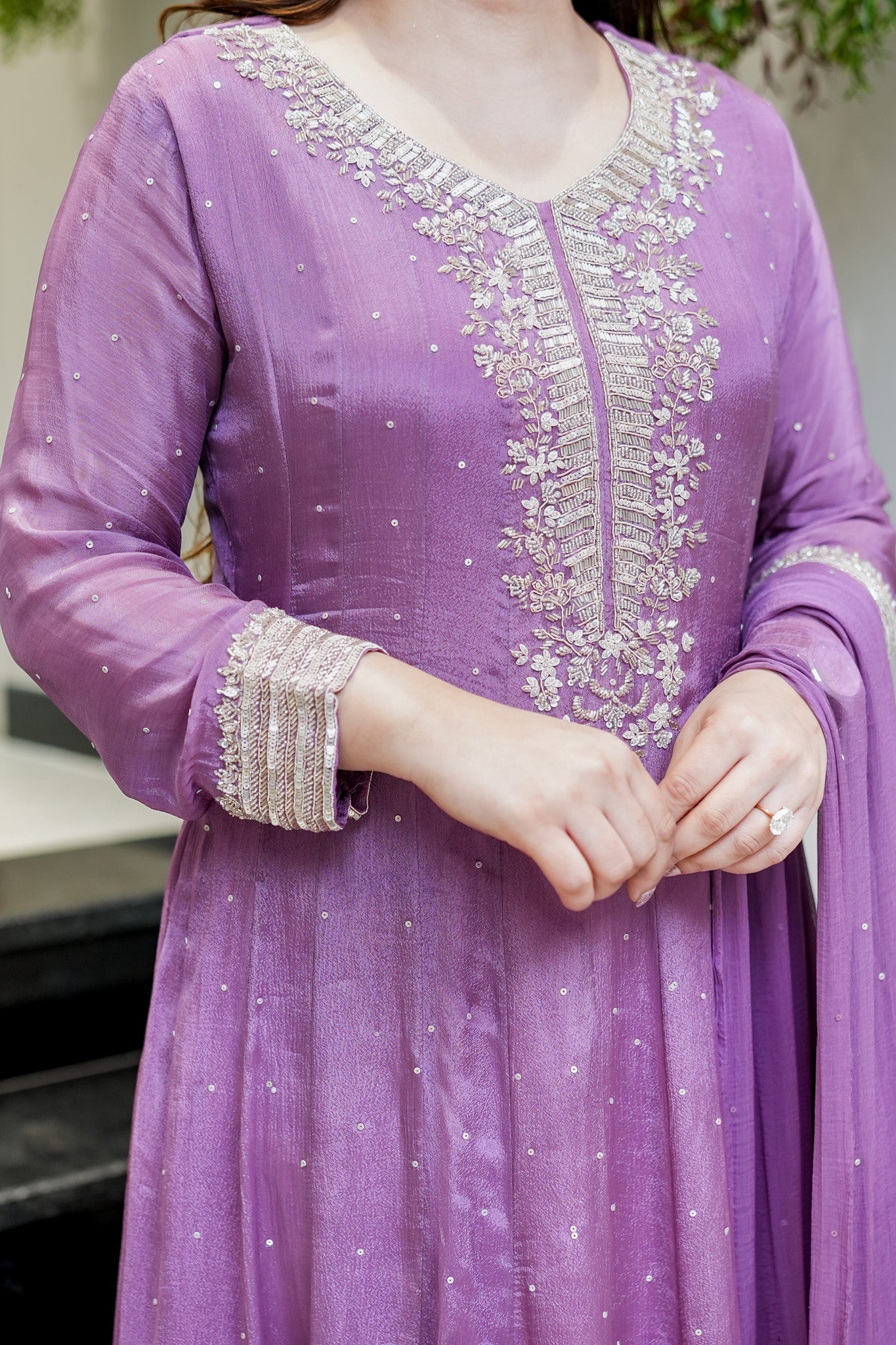 Rehma Embroidered Anarkali Suit Set