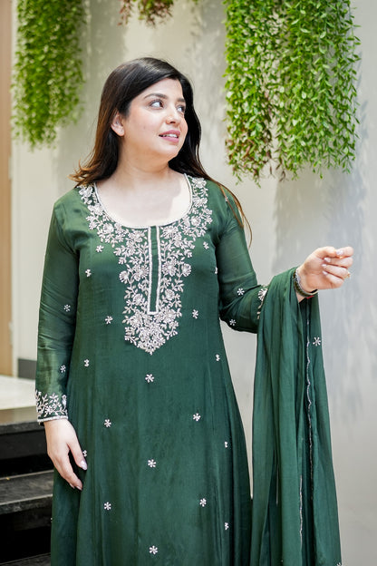 Rehma Embroidered Anarkali Suit Set