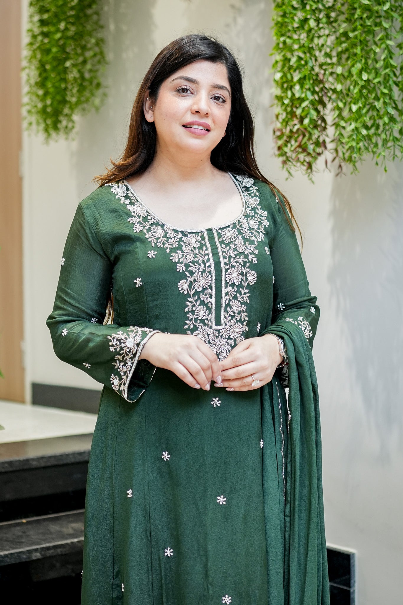 Rehma Embroidered Anarkali Suit Set