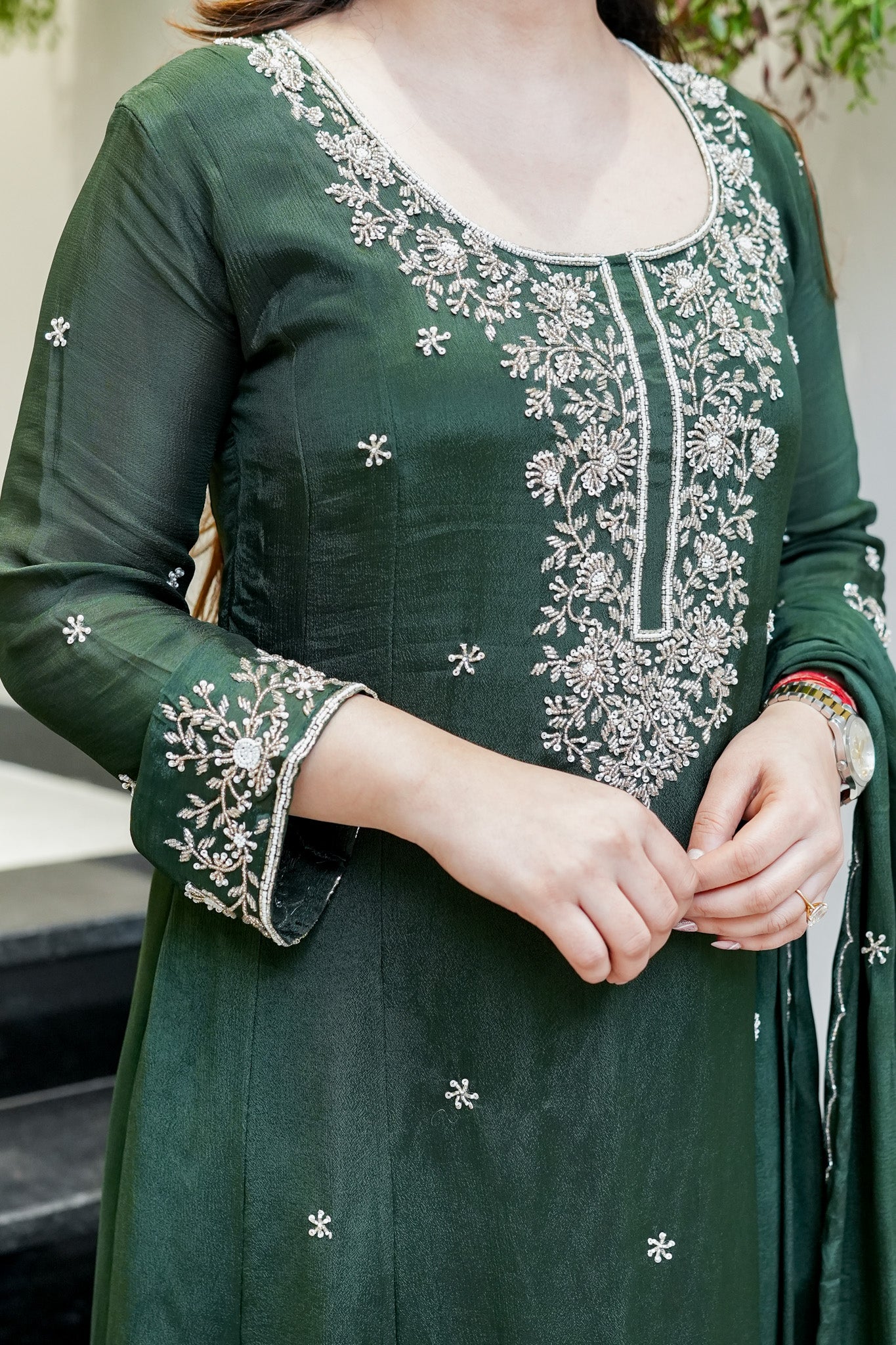 Rehma Embroidered Anarkali Suit Set