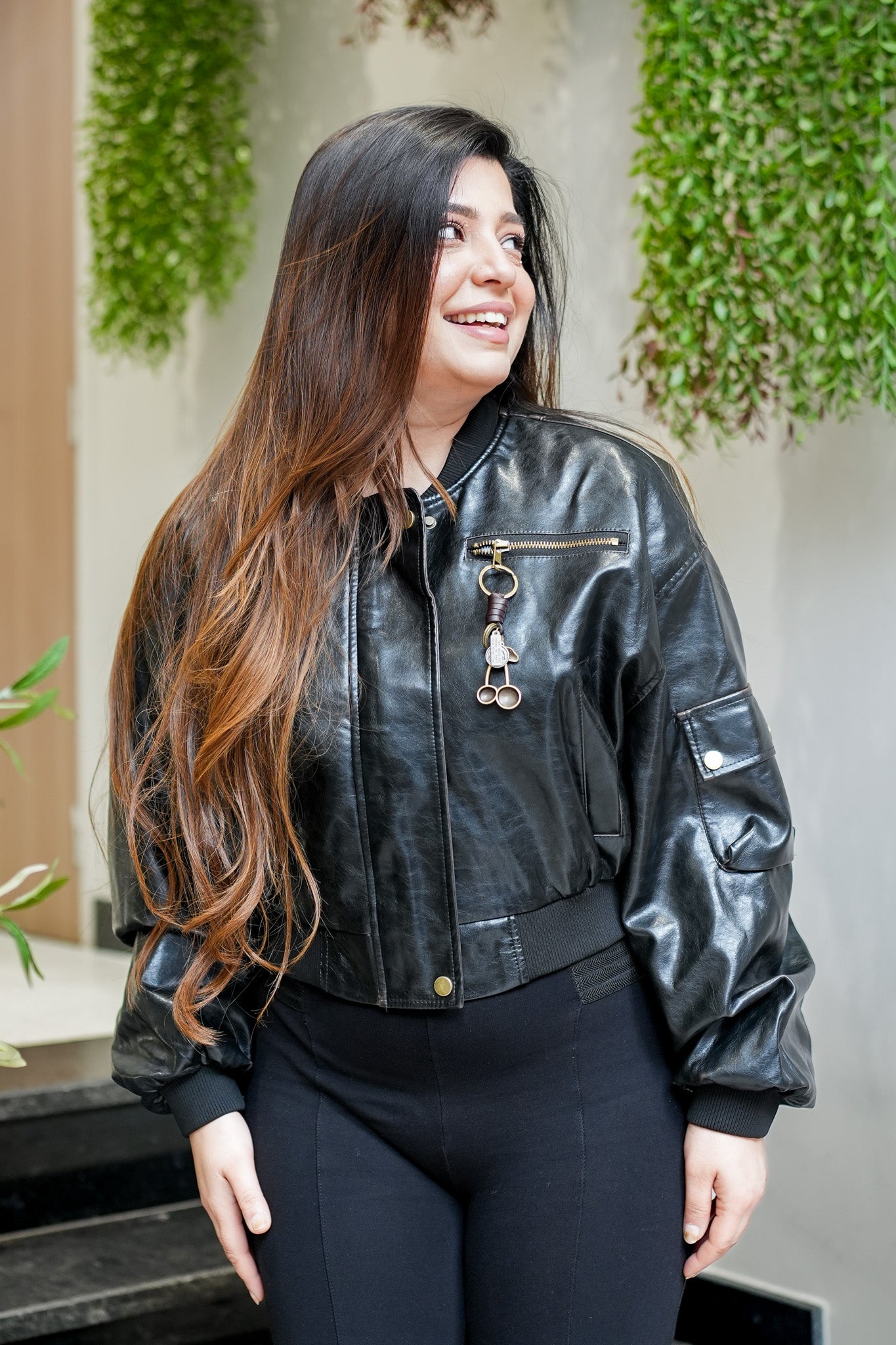 Jane Leather Short Jacket