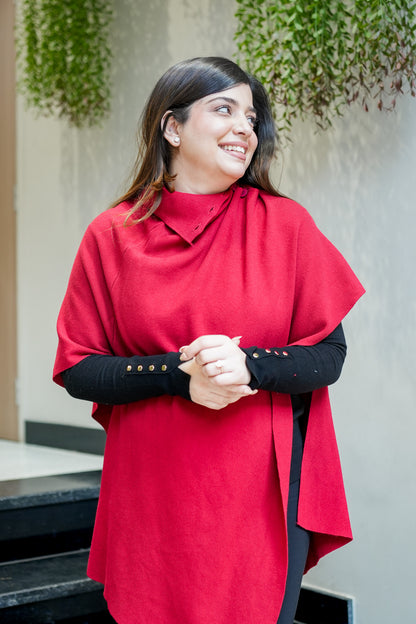 Alara Knitted Cape