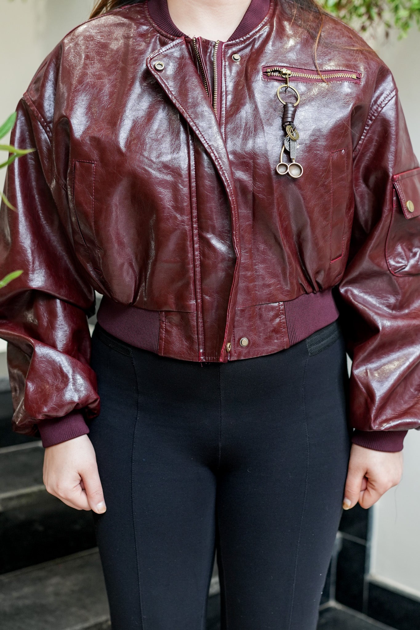 Jane Leather Short Jacket