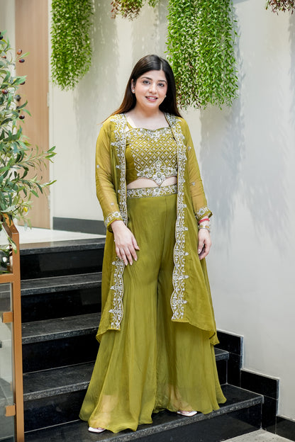 Avana Embroidered Three Piece Set