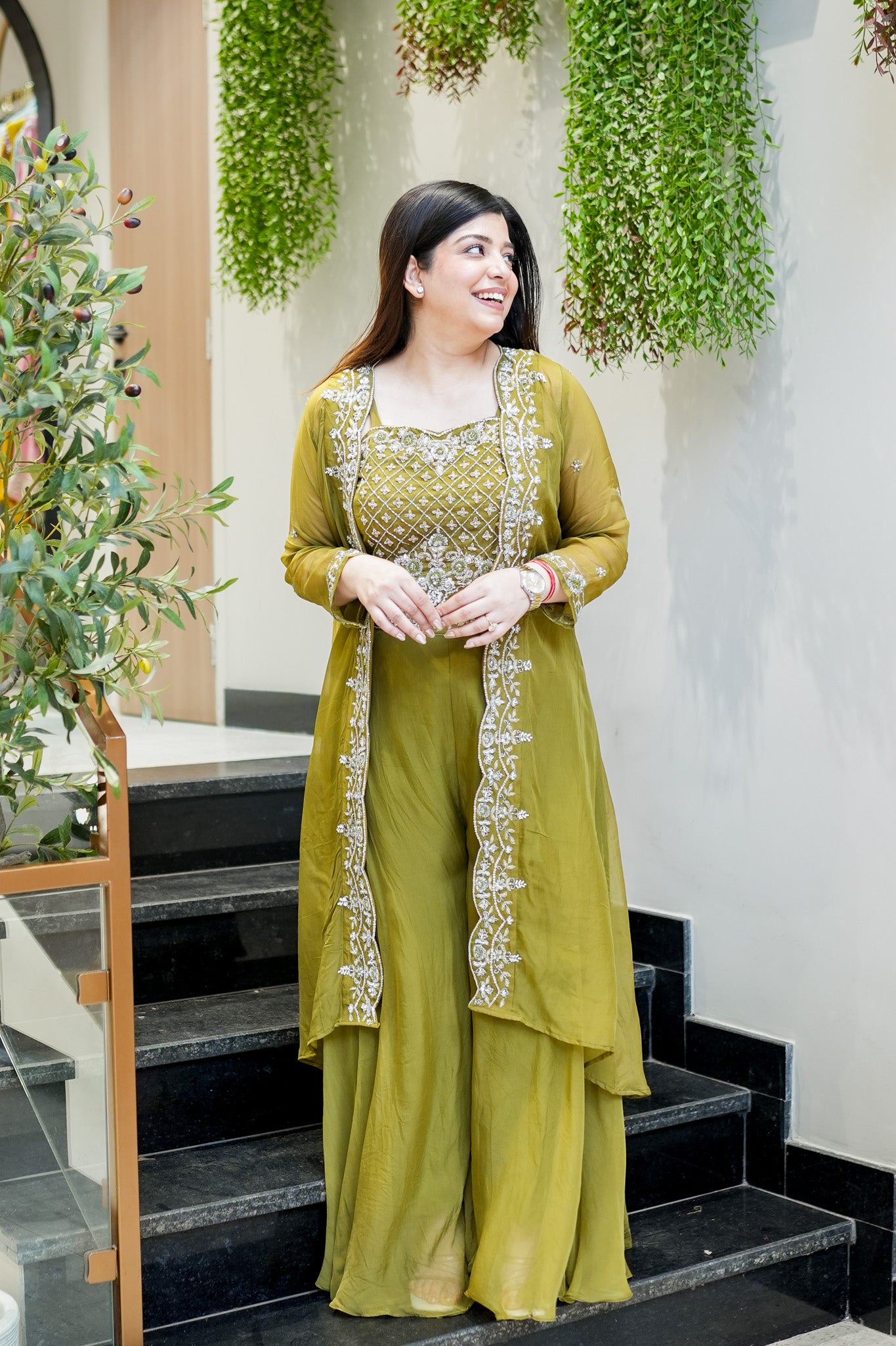 Avana Embroidered Three Piece Set