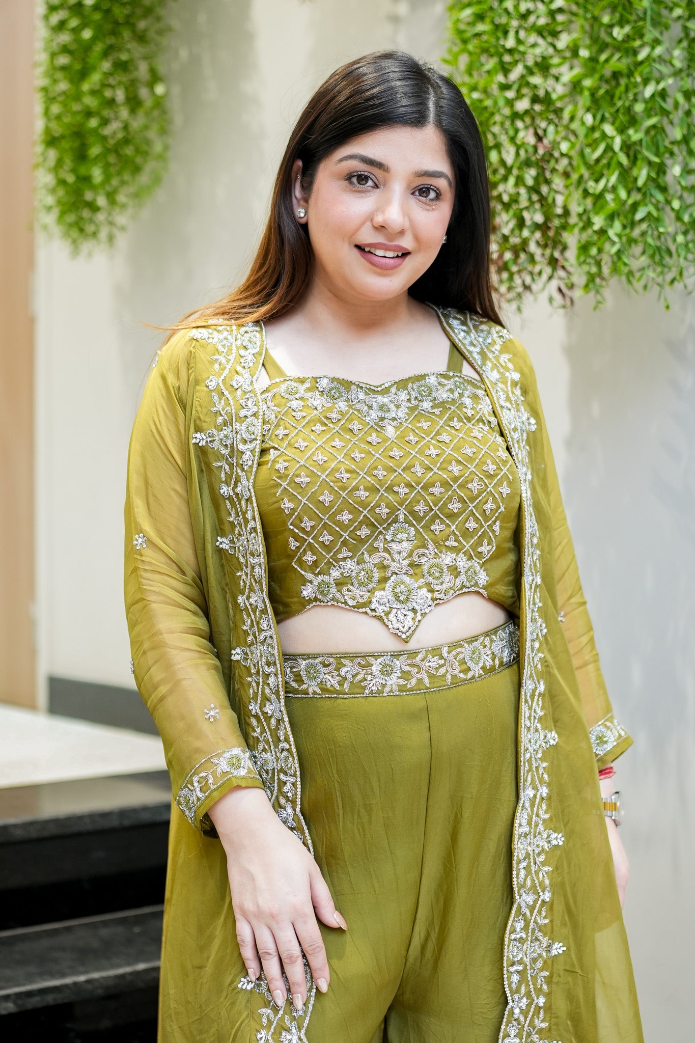 Avana Embroidered Three Piece Set