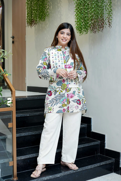 Rinaya Schiffli Detailing Co ord Set