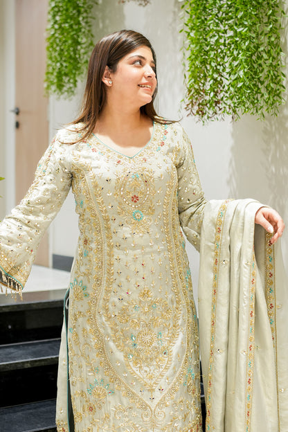 Sirah Hand Embroidered Garara Set