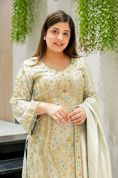Sirah Hand Embroidered Garara Set