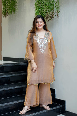 Kalaa Mirror Detailing Co ord Set