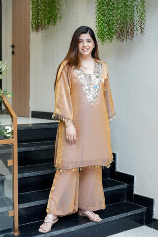 Kalaa Mirror Detailing Co ord Set