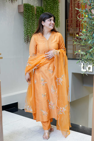 Diya Floral Embroidered Suit Set