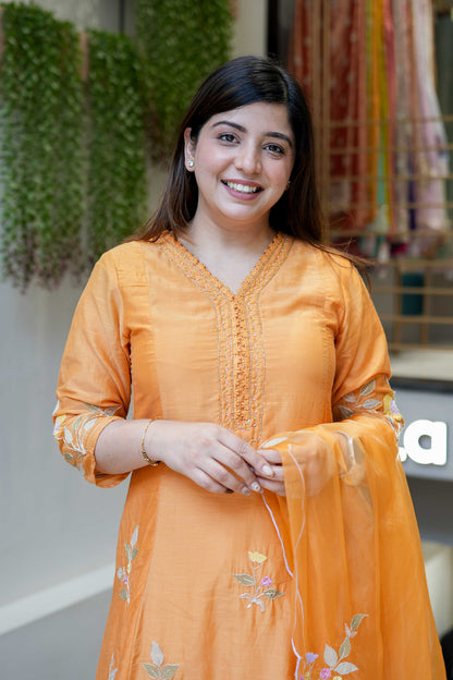 Diya Floral Embroidered Suit Set
