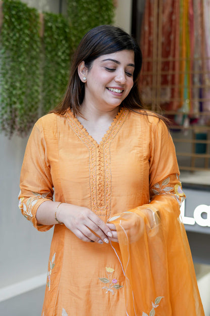 Diya Floral Embroidered Suit Set