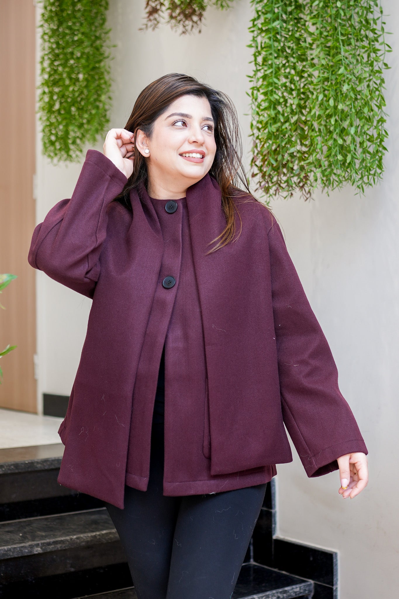 Avery Warm Coat with Muffler