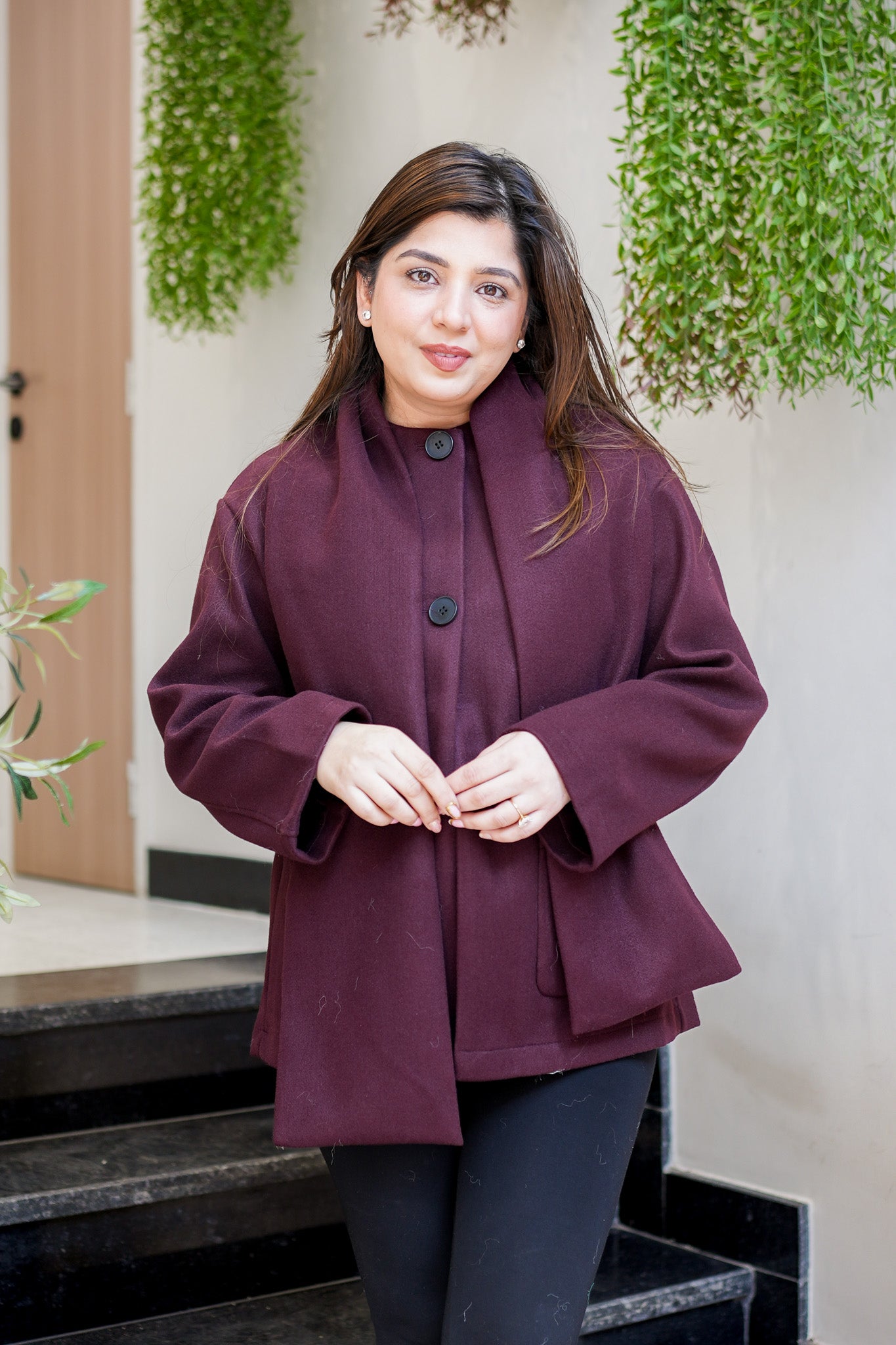 Avery Warm Coat with Muffler