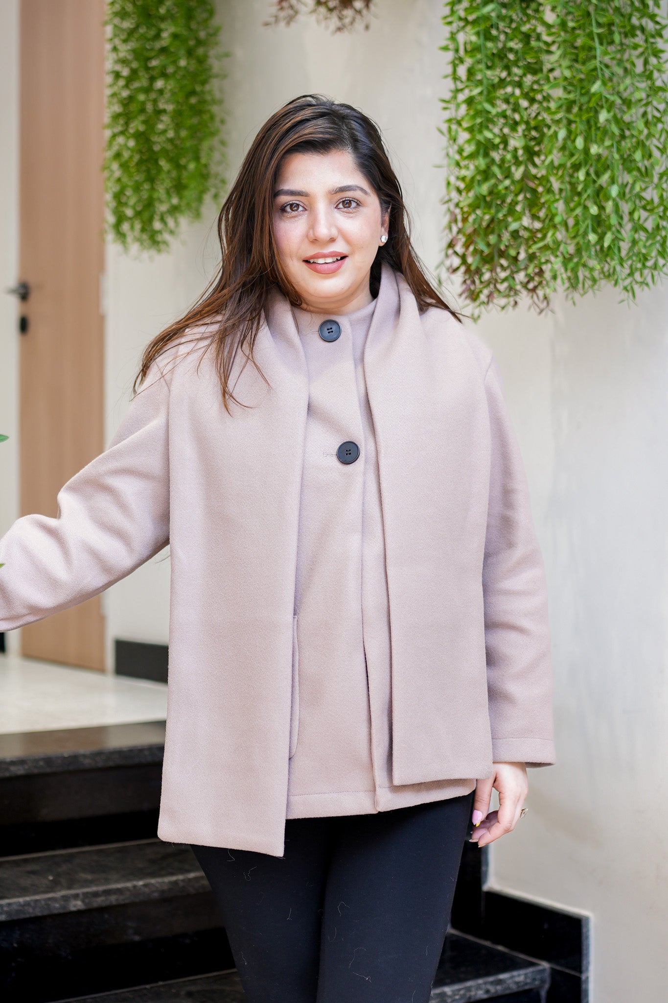 Avery Warm Coat with Muffler