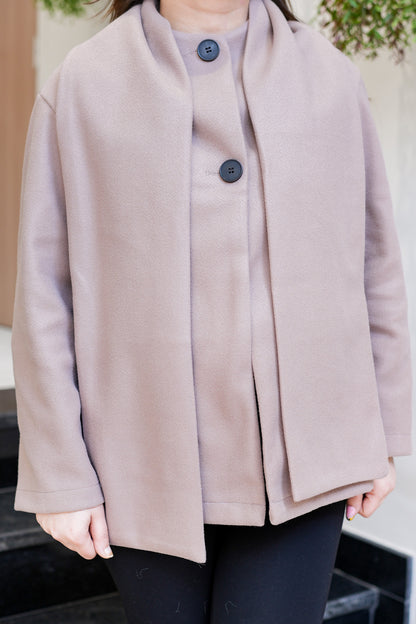 Avery Warm Coat with Muffler