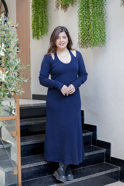 Brisa Blue Knitted Dress