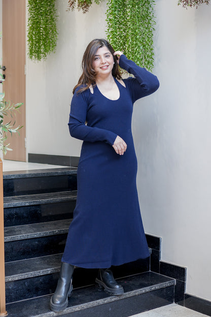 Brisa Blue Knitted Dress