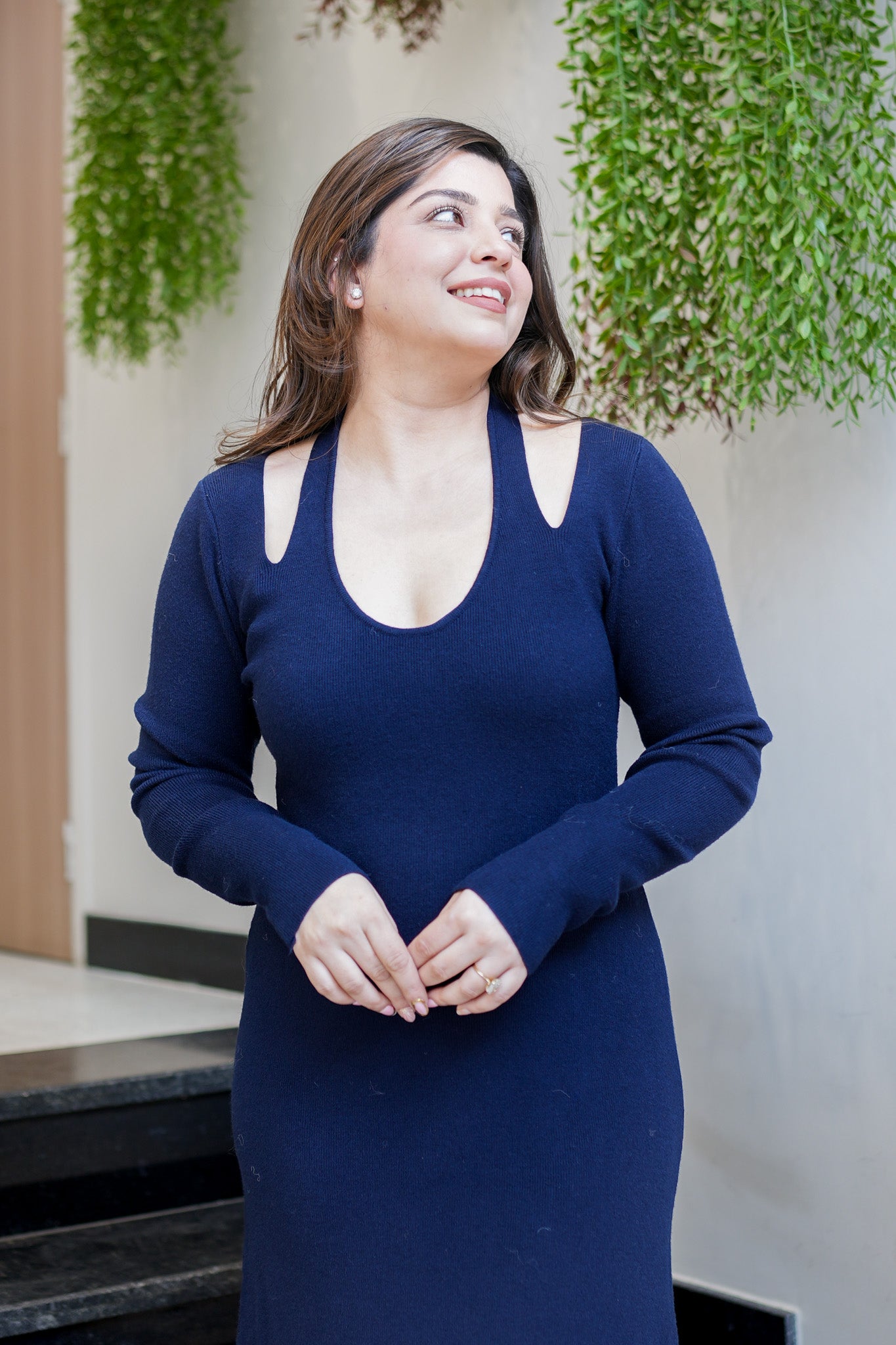 Brisa Blue Knitted Dress