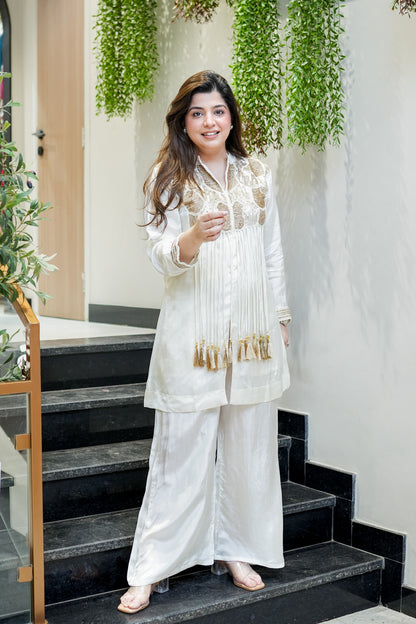 Heerat Embroidered Cord Set