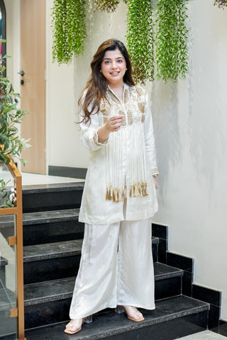 Heerat Embroidered Cord Set