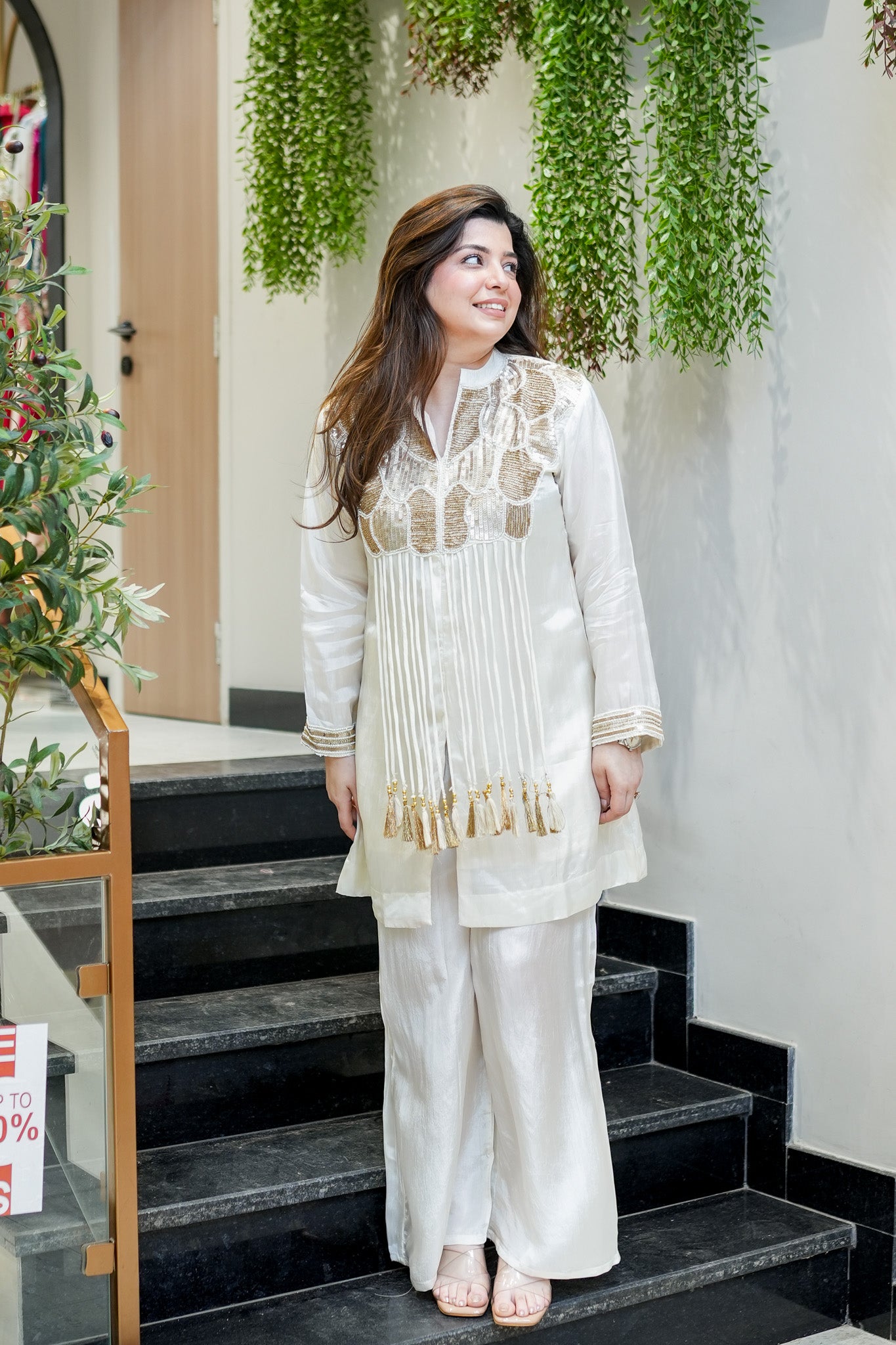 Heerat Embroidered Cord Set