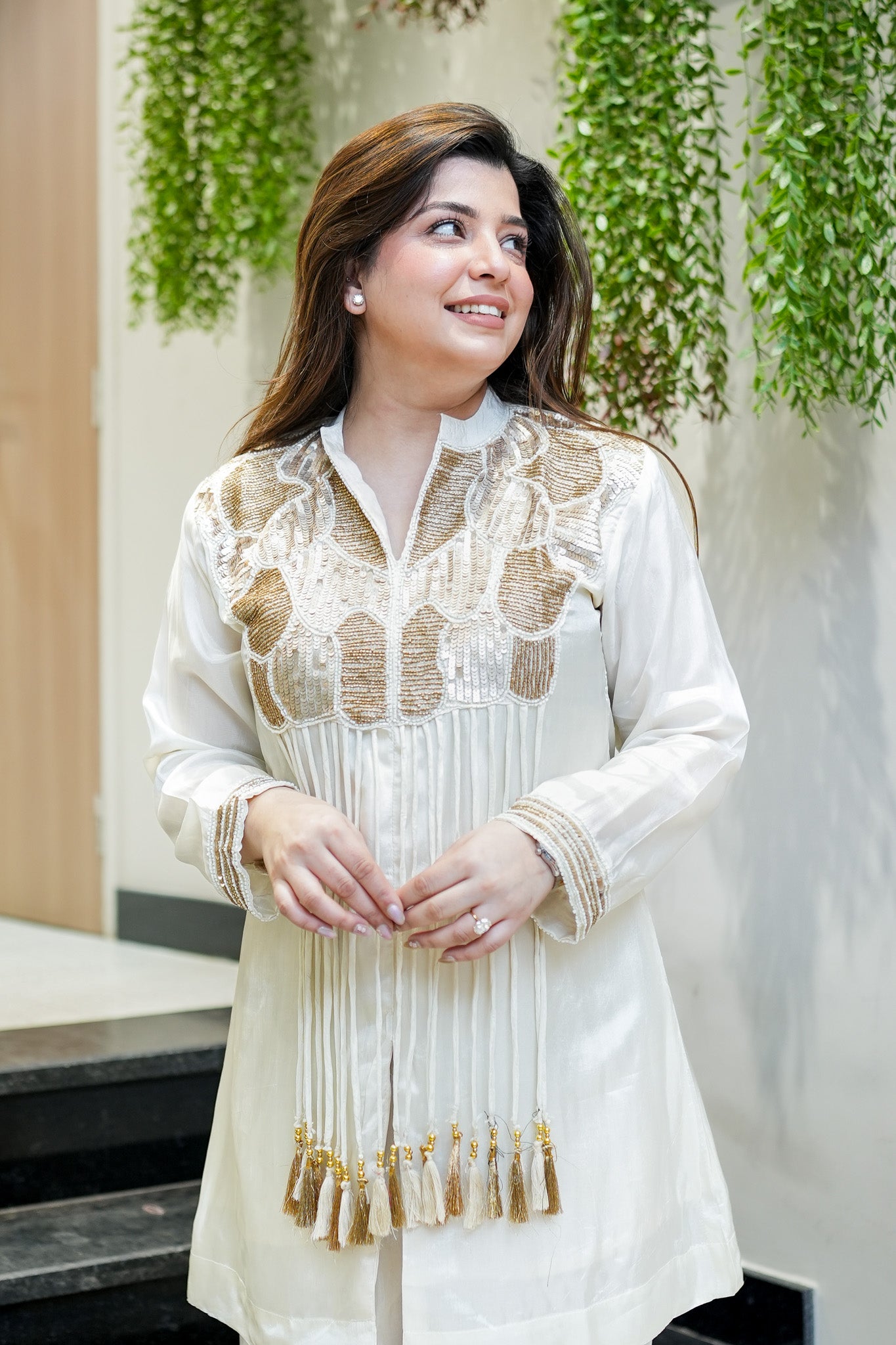 Heerat Embroidered Cord Set