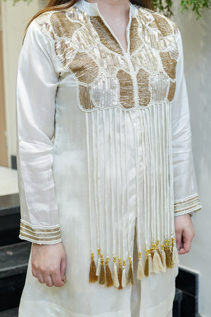 Heerat Embroidered Cord Set