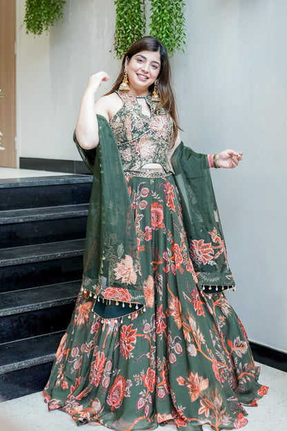 Ivira Hand Embroidered Lehenga