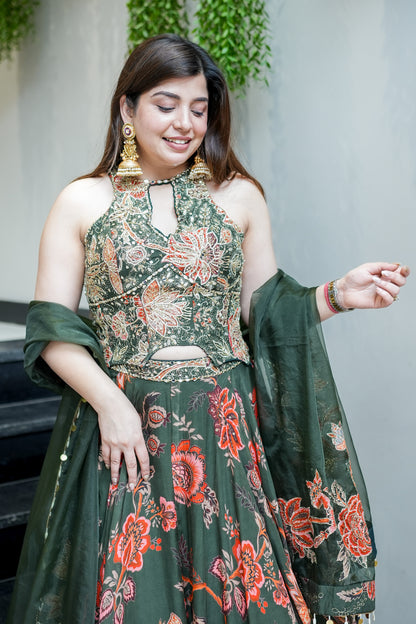Ivira Hand Embroidered Lehenga