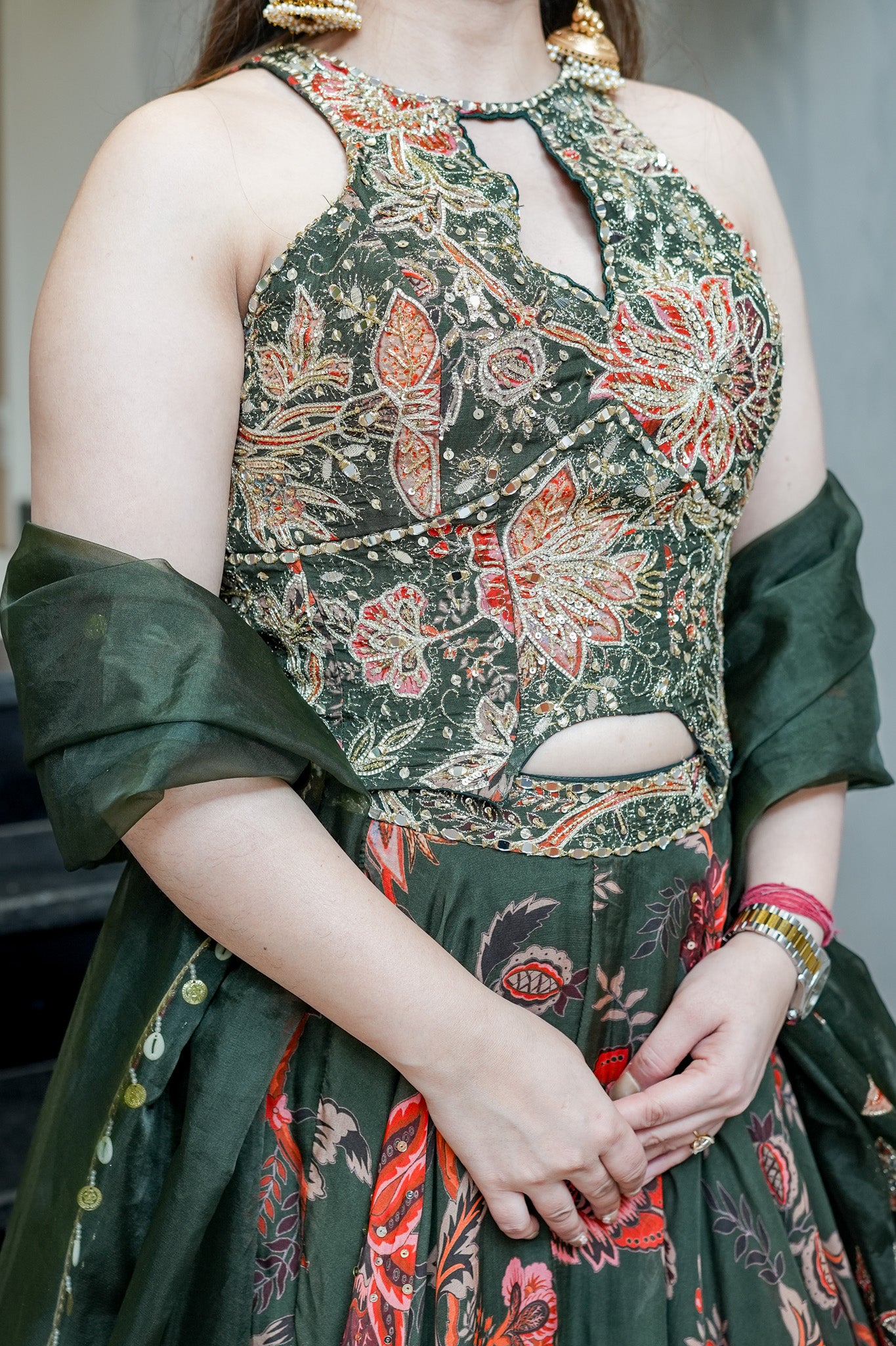 Ivira Hand Embroidered Lehenga