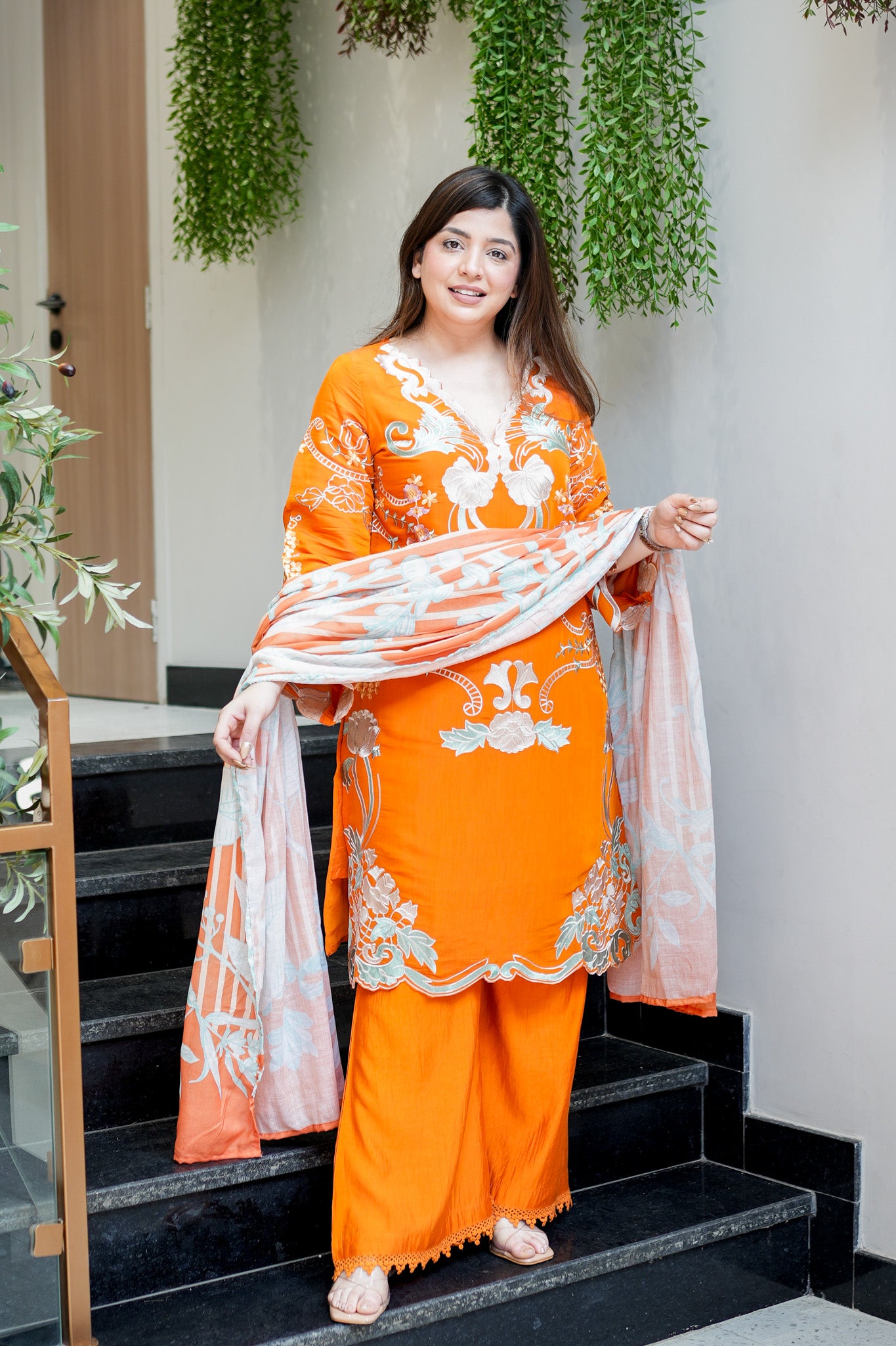 Hania Cutwork Cotton Suit Set