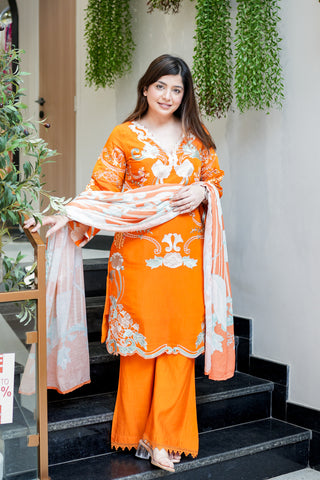 Hania Cutwork Cotton Suit Set