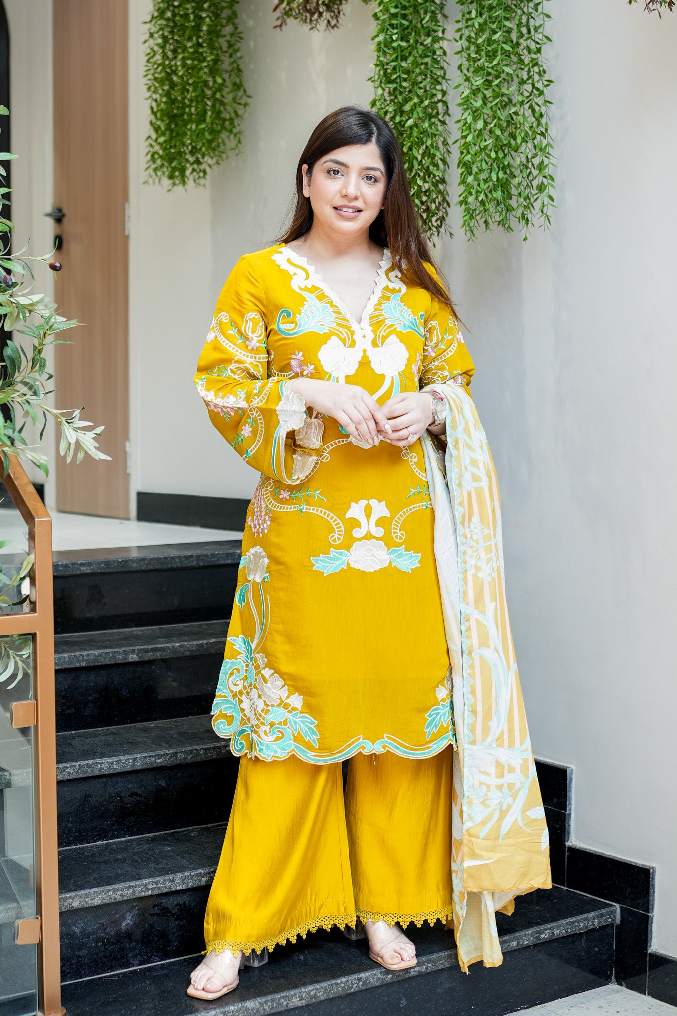 Hania Cutwork Cotton Suit Set