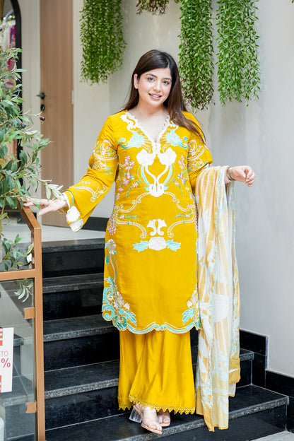 Hania Cutwork Cotton Suit Set