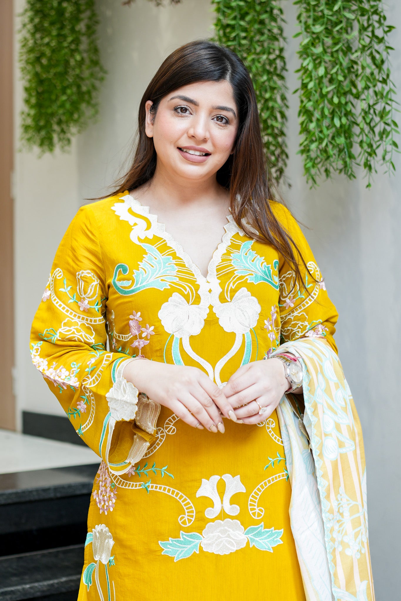 Hania Cutwork Cotton Suit Set