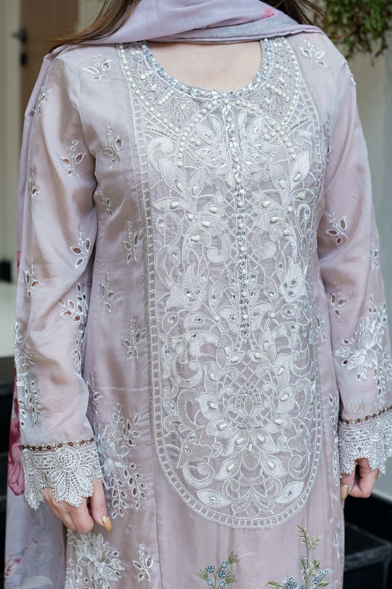 Neemrana Cutwork Suit Set