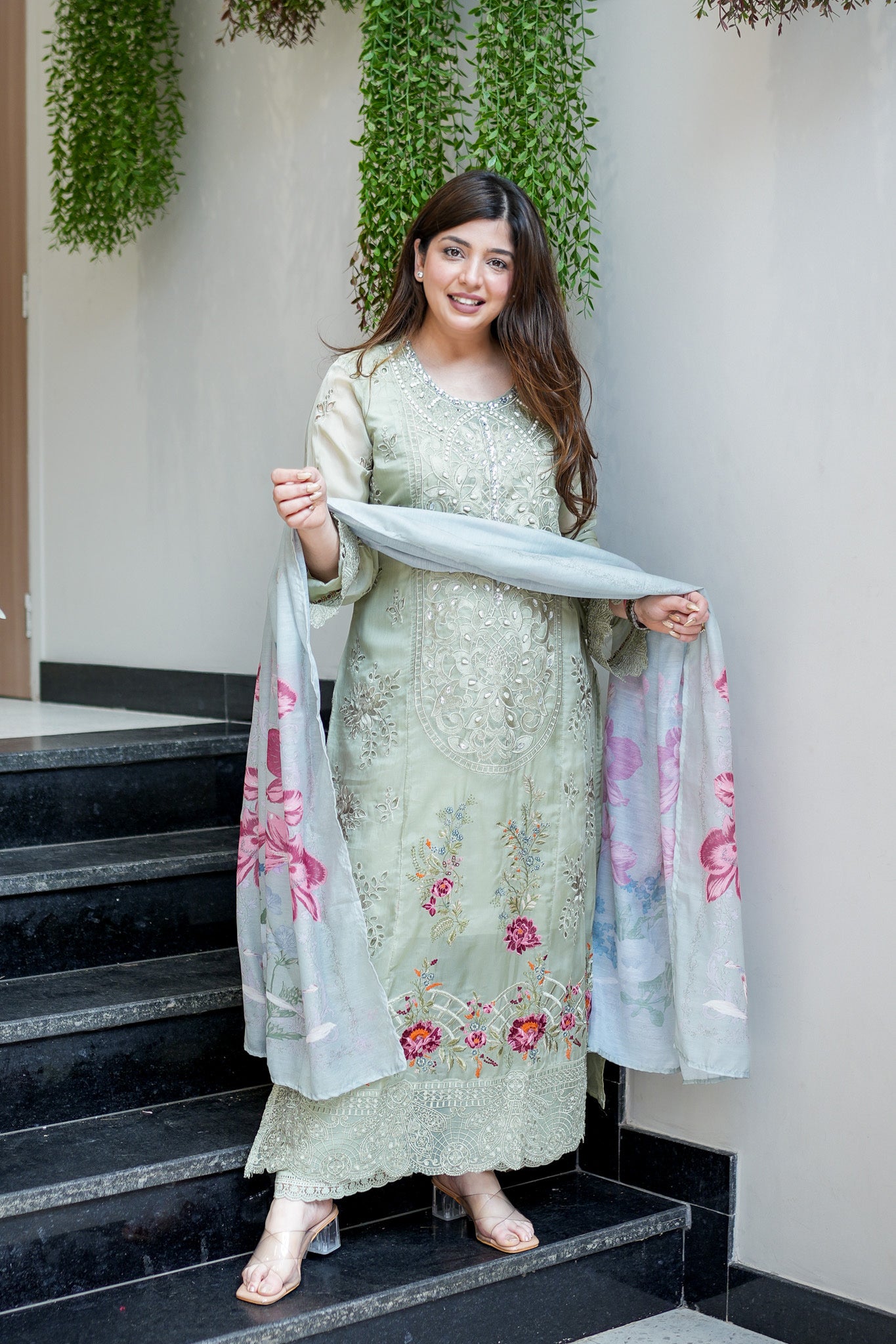 Neemrana Cutwork Suit Set